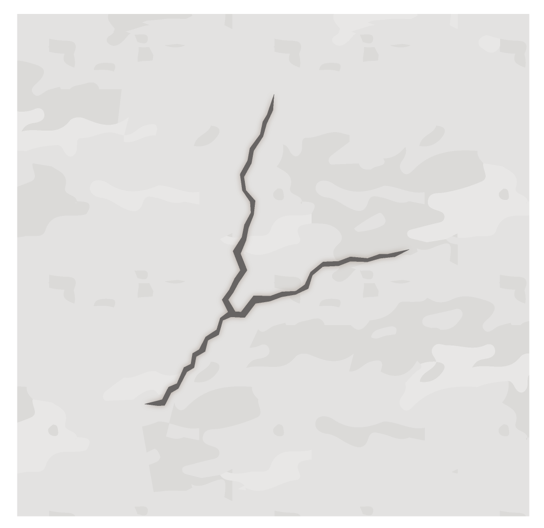 外壁塗装の劣化（ひび割れ）