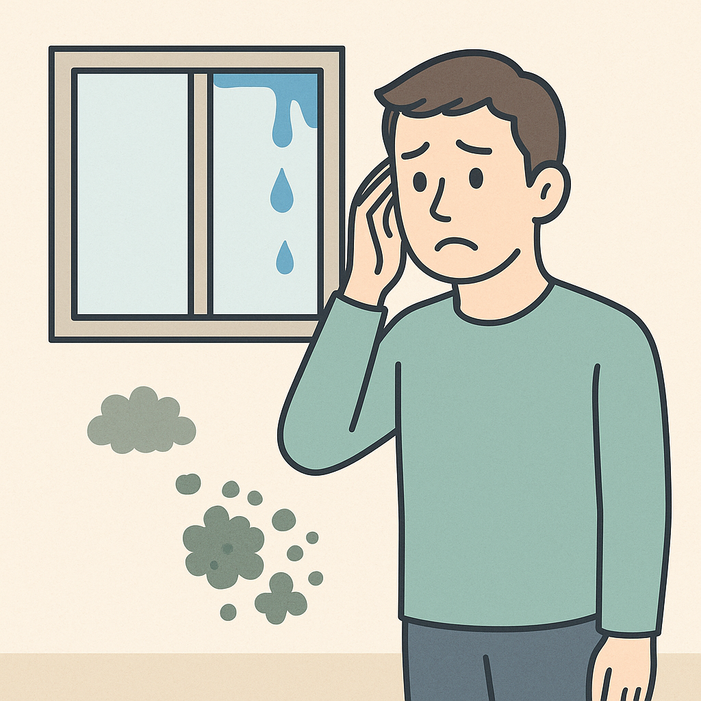 外壁で家の内部に発生する雨漏り・カビ