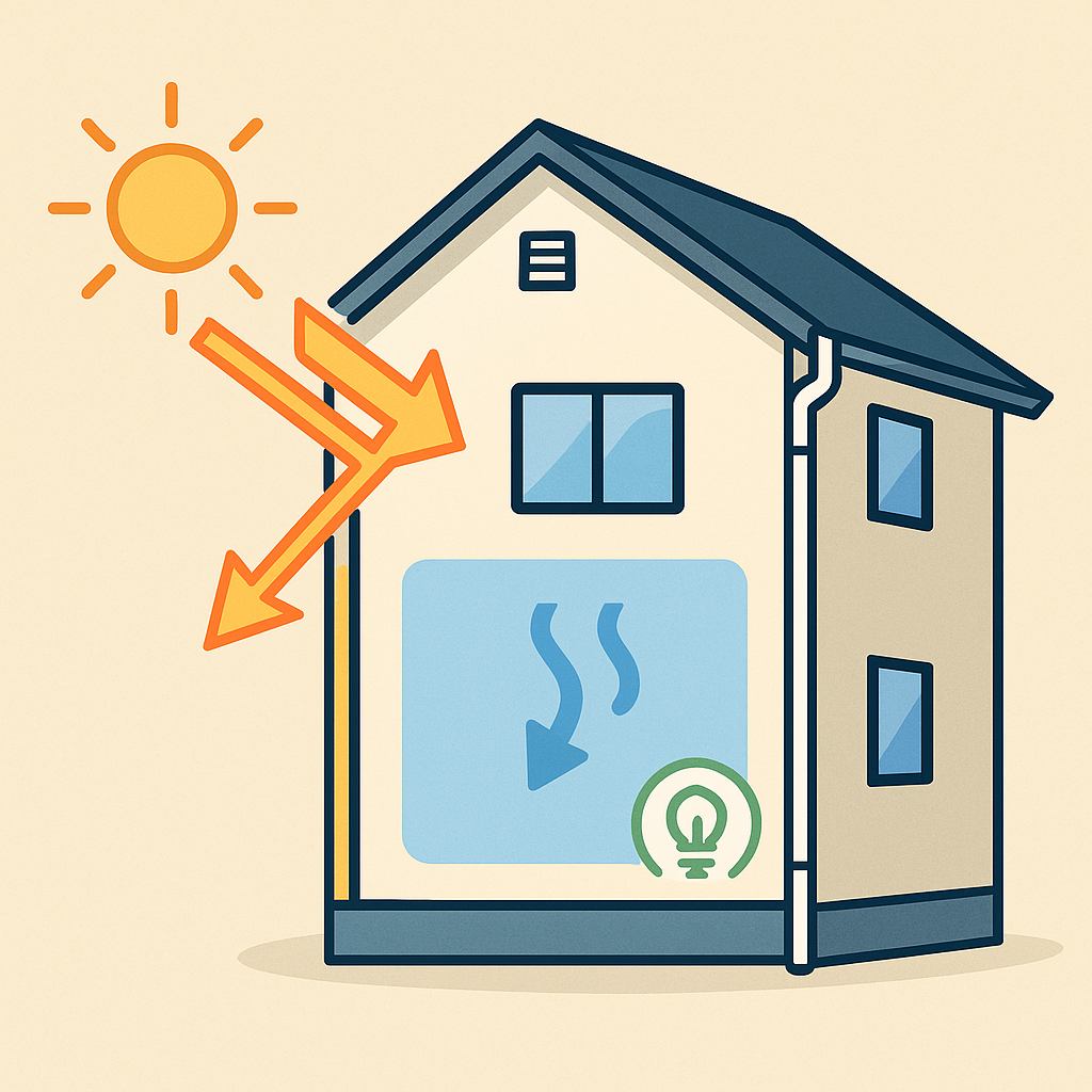 外壁塗装で遮熱・断熱効果で快適・省エネ